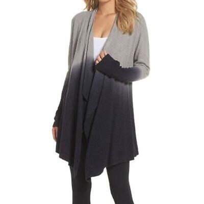 Barefoot Dreams Cardigan Sweater Dip Dye Cascade Long Sleeve Open Front Large XL-image