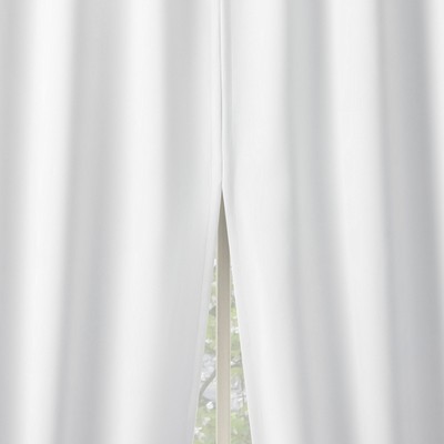 Sun Zero Aria 2-Piece  100% Blackout Back Tab Curtain Panel Pair 52