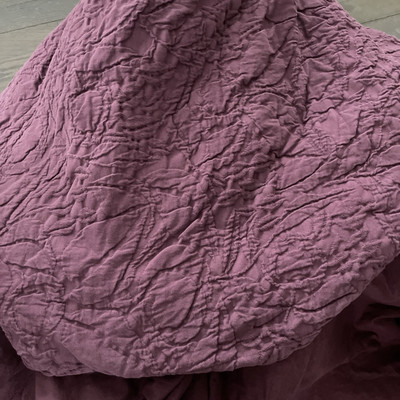 Pottery Barn Matelassé  KING  Duvet Heavy Texture Cotton Purple-image