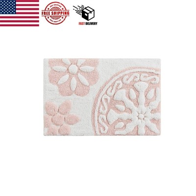 Tunisia Medallion Cotton Tufted Bath Rug-image