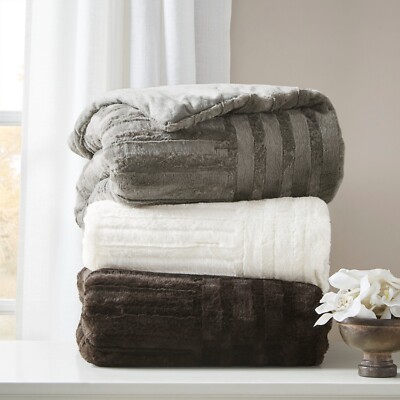 Madison Park Arctic Ultra Plush Down Alternative Throw 50x60-image