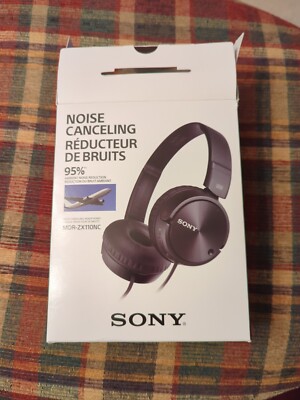 Sony MDR-ZX110NC Wired Over the Ear Headphones - Black-image