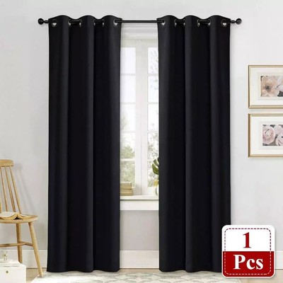 Soundproof Thermal Insulated Blackout Curtain Thermal Insulated Solid Darkening-image