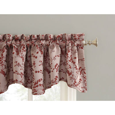 Sun Zero Kavala Blackout Lined Back-tab Valance Red NEW-image