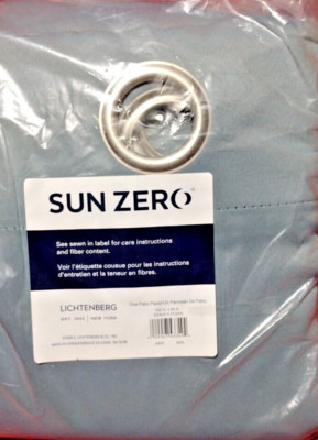 Sun Zero Blackout PATIO CURTAIN PANEL Grommet 100”x84
