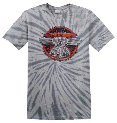VAN HALEN - 'Grey Dip-Dye Chrome Logo' T-Shirt-image