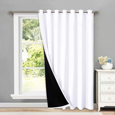 NICETOWN Full Shading Curtains for Patio Door, Super Heavy-Duty Thermal Backing -image