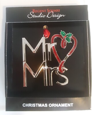 Regent Square Studio Design Mr. & Mrs. 2022 Christmas Ornament BRAND NEW-image