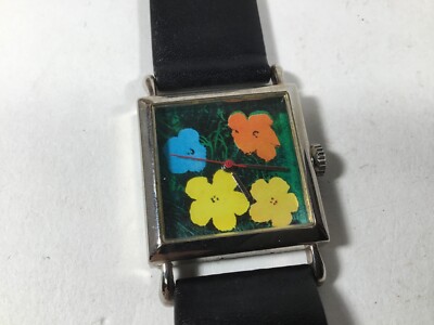 Vintage ACME Studio ANDY WARHOL “Flowers” Quartz Wrist Watch NEW-image