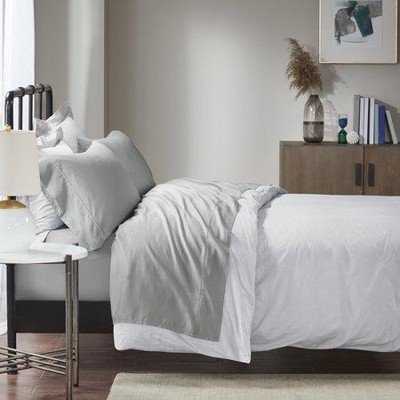 Madison Park 1500 Thread Count Gray King Sheet Set-image