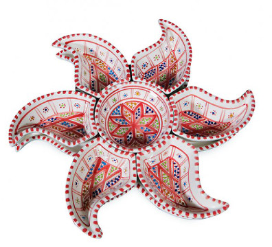 Star Dipping and Serving Set Red Large-image