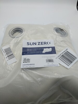 Sun Zero Patio Panel Grommet Curtain Beige 100in x 84in-image