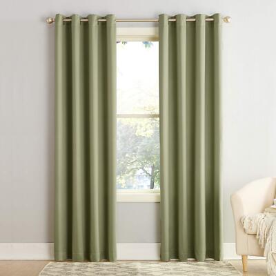 Sun Zero Barrow Energy Efficient Grommet Curtain Single Panel-image