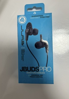 JLab JBuds Pro Signature Wired Earbud (In Ear) Headphones - Black-image