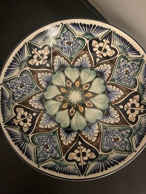 Pottery Barn Beautiful Set Of:bowl, Large Plate,3 Dip Bowls.-image