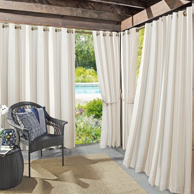 Valencia Cabana Stripe Indoor/Outdoor UV Protectant Energy Efficient Grommet ...-image