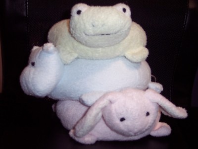 Pottery Barn Kids Small Animal Plush Stacker Toy Squeak Rattle Crinkle Lovey Toy-image