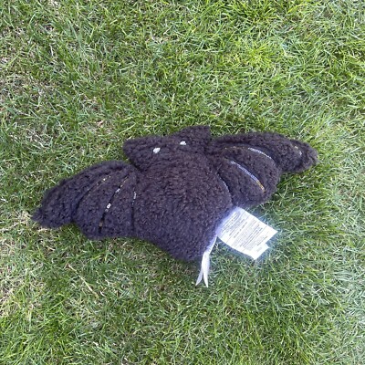 Pottery Barn Shimmer Black Bat Halloween Pillow (20” x 10”) — New-image