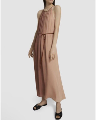 New W/O Tags Theory Halter Maxi Dress in Dip-Dye Crepe Sz L M0502607 $695-image