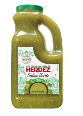 HERDEZ Salsa Verde Mild, Tortilla Chip Dip, Shelf Stable, Large 68 oz Jug-image