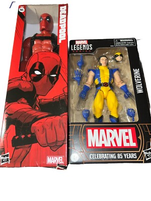 Marvel Universe Deadpool 12 in Action Figure - E2933 & Marvel Legends Wolverine-image