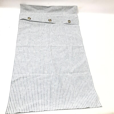 POTTERY BARN Wheaton Striped Cotton Linen Sham Chambray King 36x20” READ-image