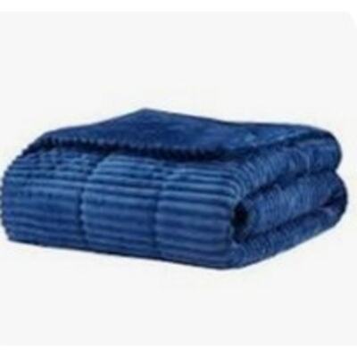 Madison Park Parker Plush Down Alternative Corduroy Throw, 60