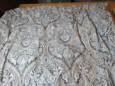 Pottery Barn Mackenna Paisley Full Queen Duvet Cotton Cover Bedspread Vtg HTF-image