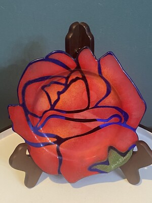 Jan Mitchell Larson Studio Fused Art Glass 7.5