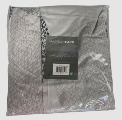 Madison Park Gray Knowles Shower Curtain Size 72