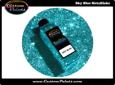 SKY BLUE Metal Flake 1/2lb Large - .015 Hex Custom Automotive Custom plasti dip-image