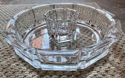 Vintage Grainware Lucite Acrylic REGAL Serving Bowl Chip & Dip by William Bounds-image