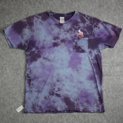 Rip N Dip Size Large Shirt Psychedelic Cat Mushroom Tie-Dye Skater Brand -image
