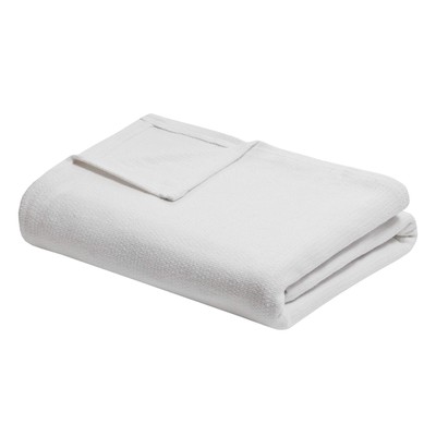 Freshspun Basketweave Luxury Cotton Blanket Cream 90x90