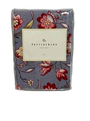 NWT Pottery Barn Remy Euro Sham Floral 100% Cotton 200 TC NIP HTF-image