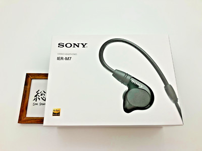 Sony IER-M7 In-Ear Monitors IEMs Wired MMCX - Black - Opened Unused Japan-image