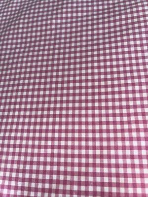 Pottery Barn Kids Twin Size  Pink Gingham Duvet Cover Organic Cotton-image