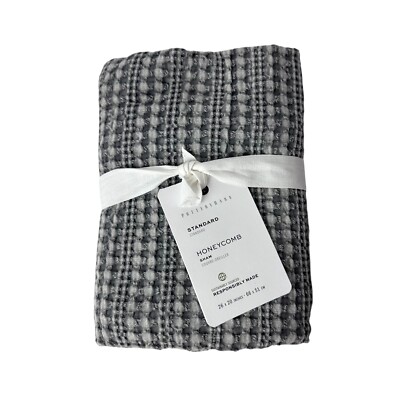 [1] Pottery Barn Honeycomb Quilted Standard Sham 20