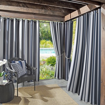 Valencia 2-Pack Cabana Stripe Indoor/Outdoor UV Protectant Energy Efficient G...-image