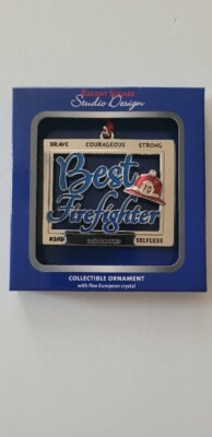 Ornament Regent Square Studio Design Best Firefighter Christmas Ornament-image