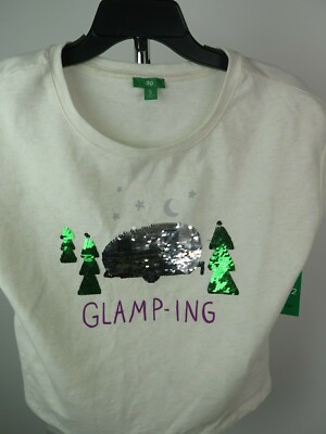 Dip Girls T Shirt Glamping Size XL 16 NWT -image