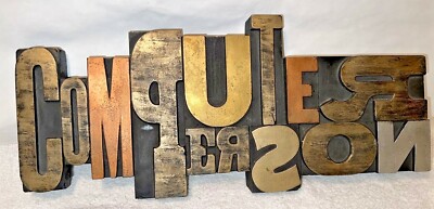 Vintage BACKWORDS Studio TYPE TITLES 