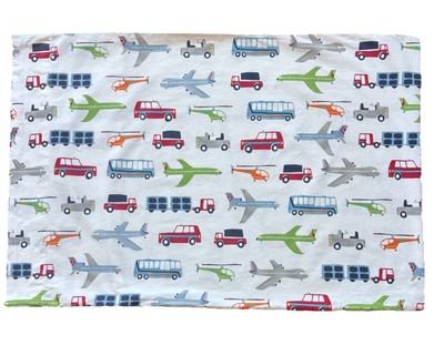 Pottery Barn Kids Brody 100% Cotton Standard Pillowcase/Sham Transportation-image