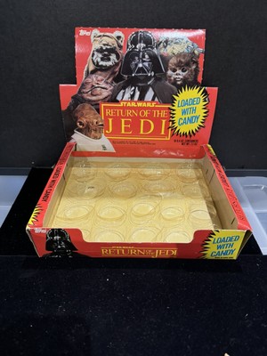 Topps 1983 Return of the Jedi Candy Head Display Original Plastic Tray 3 Heads-image