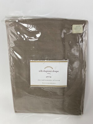 Pottery Barn Foundations Silk Dupioni Drape Pole Top 50