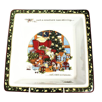 A Christmas Story Portemeirion Studio Square Baker Porcelain Dish 10