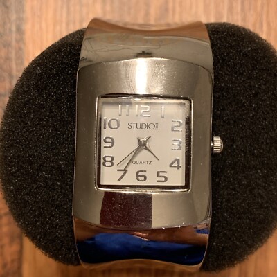 Women's Studio Time Watch STD906T ,Silver Tone with White Face , New Battery-image