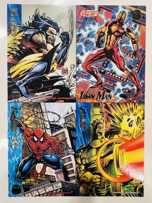 1994 Marvel Universe Series 5 Promo - Uncut Sheet - Panel Fleer RARE-image