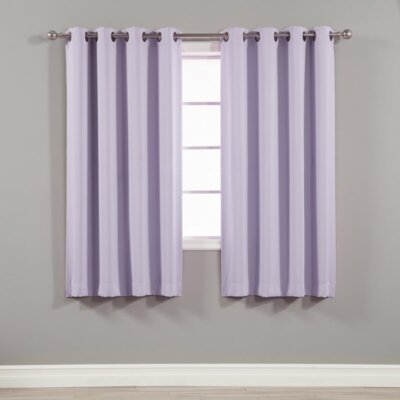 Harper Bright Vibes Grommet Top 100% Blackout Curtain Panel-Lavender 40x63(698) -image