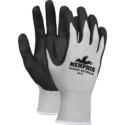 MCR Safety Safety Knit Glove Nitrile Coated X-Large 1 Pair Gray 9673XL-image
